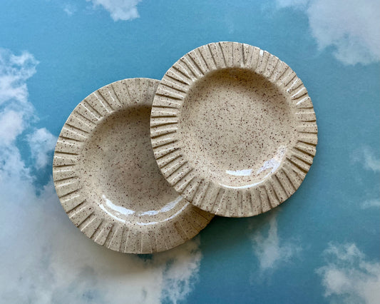 sun plate set (white)